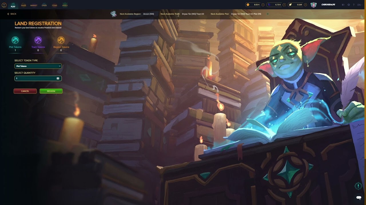 Splinterlands - Buying A Land Plot Claim