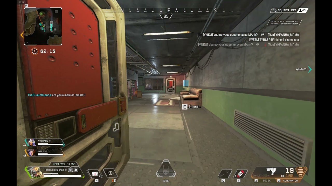 I got a horny teammate girl in apex legends