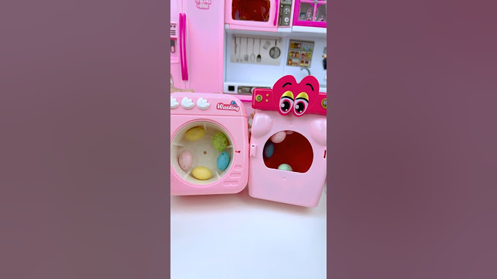 2 Pink Washing Machine Eating Egg Kitchen Set Toys, Satisfying Lily Toys Unboxing #lilytoysunboxing