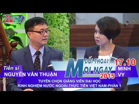 Tuyển Giảng viên Đại học P.1 - TS. Nguyễn Văn Thuận | ĐTMN 171015