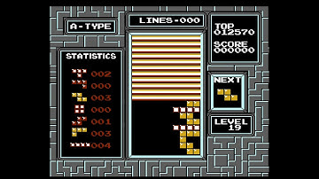 NES Tetris speed comparison in NTSC version vs PAL version (level 18 and level 19)