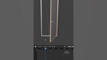 Door Animation adding keyframe in blender #blender #blender3d #blendertutorial #3dmodeling #keyframe