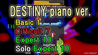 【STEPMANIA】DESTINY(piano ver.) / NAOKI feat. PAULA TERRY