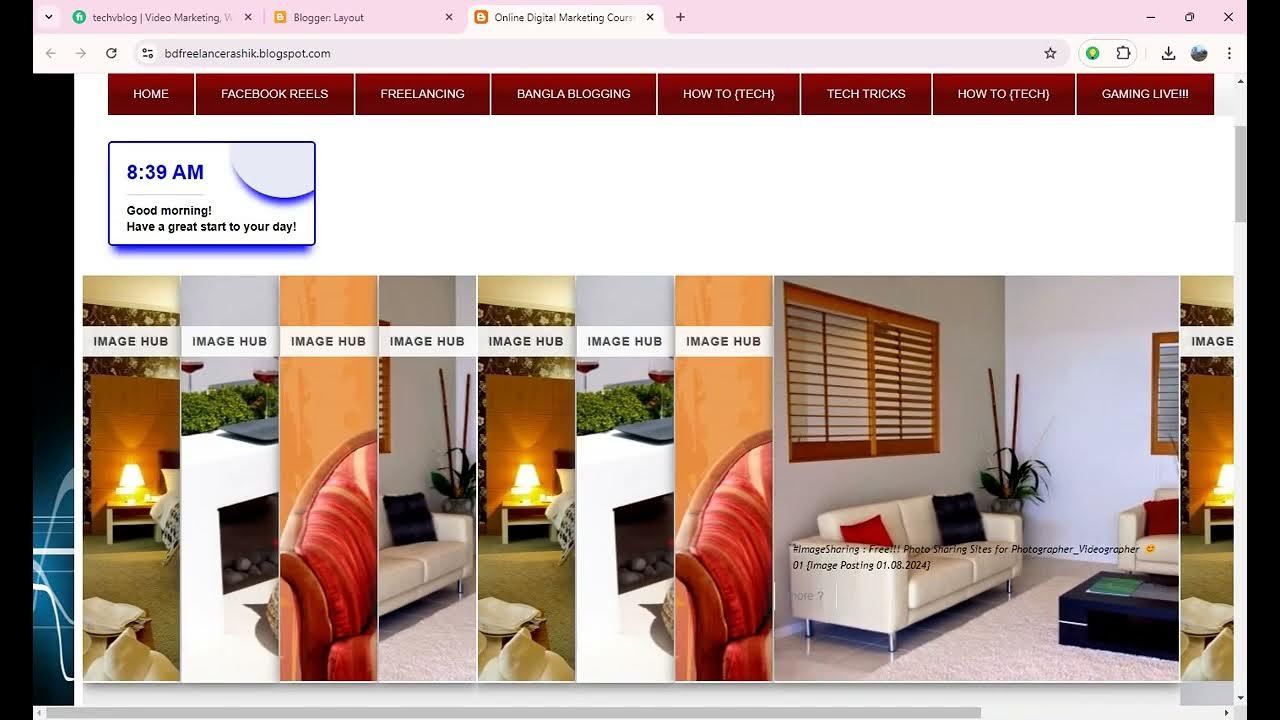 Blogspot Tubes : How To Create a New Blog Website Custom Design For ...