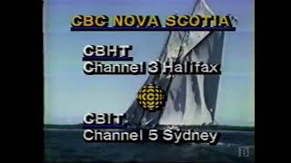 Cbc - Sign Off Weather Report, Ocanada, Smpte Test Pattern December 1989