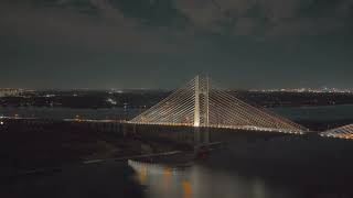 Dames Point Bridge at Night — Stunning Jacksonville Cityscape | Aerial Cinematic Drone Flyover
