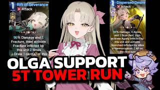 OLGA CAN SUPPORT OUTSIDE DOT TEAM! l 5T Tower Floor 150 - Chaos Zero Nightmare [CZN]