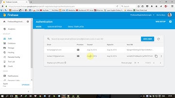 Android Firebase: User Registration and Login with email and password