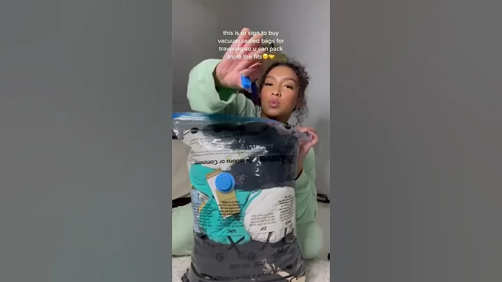 Travel Hack - vacuum sealed bags for 3x the outfits