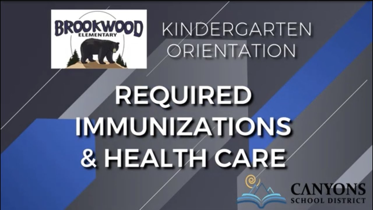 2023 Kindergarten OrientationRequired Immunizations and Health Records YouTube