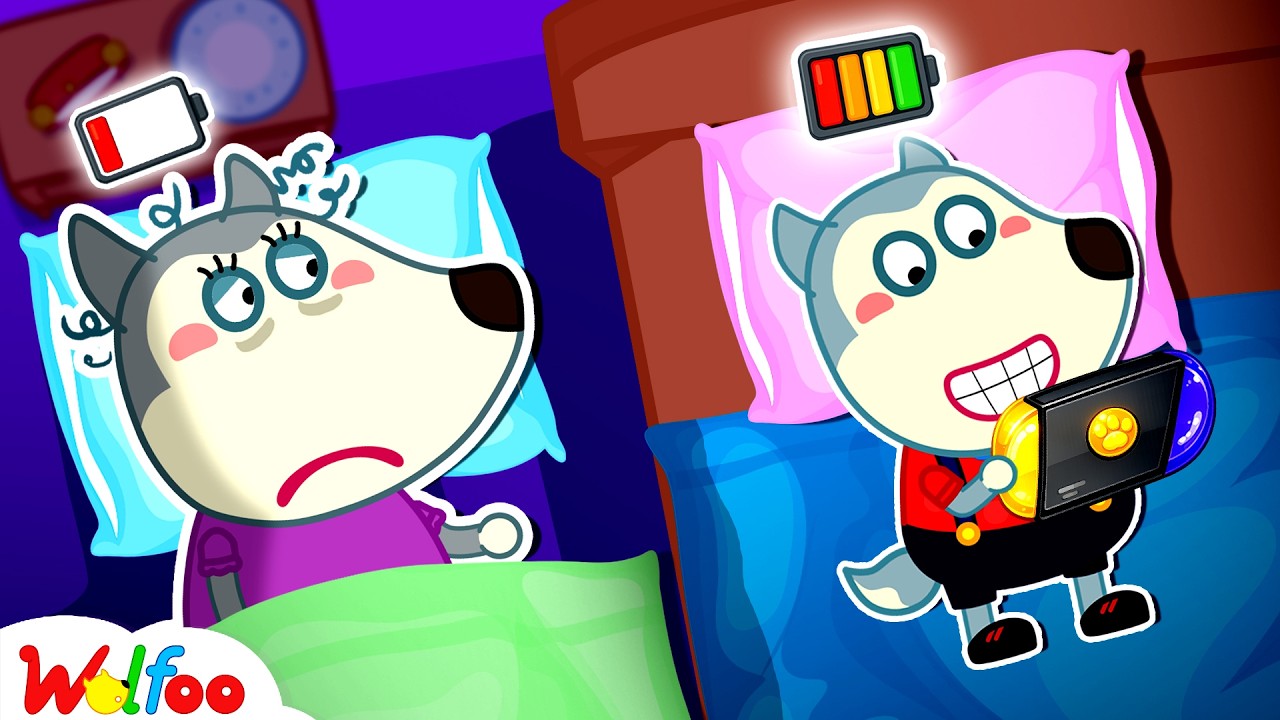 Full or Empty Battery: Put the Phone Down! Learn to Care for Mom | Cartoons For Kids | Wolfoo Family