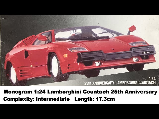 Monogram 1:24 Lamborghini Countach 25th Anniversary Kit Review