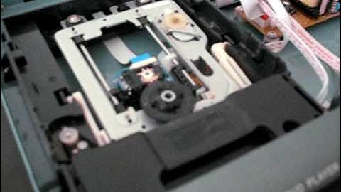 DVD player working inside
