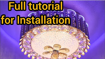 Swanart Chandelier Ceiling Lamp full tutorial for installation at home.
