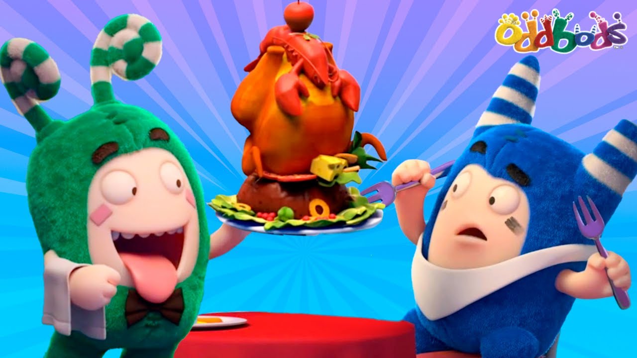 Oddbods | NEW | AT THE RESTAURANT | Funny Cartoons For Kids