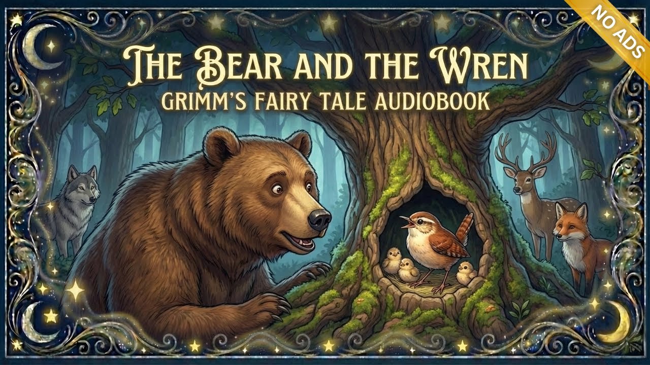 The Bear and the Wren 🐻 Audiobook | Grimm’s Fairy Tales for Children | 6 Min Bedtime Story