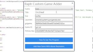 Raptr Custom Game Adder Beta 4