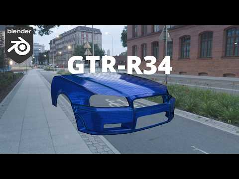GTR-R34 Modeling timelapse (Front Section-Only Practice: Vol. 2)
