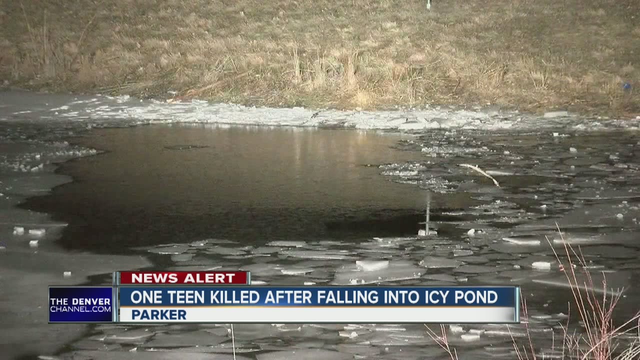 1 teen killed after falling into icy pond in Parker - YouTube