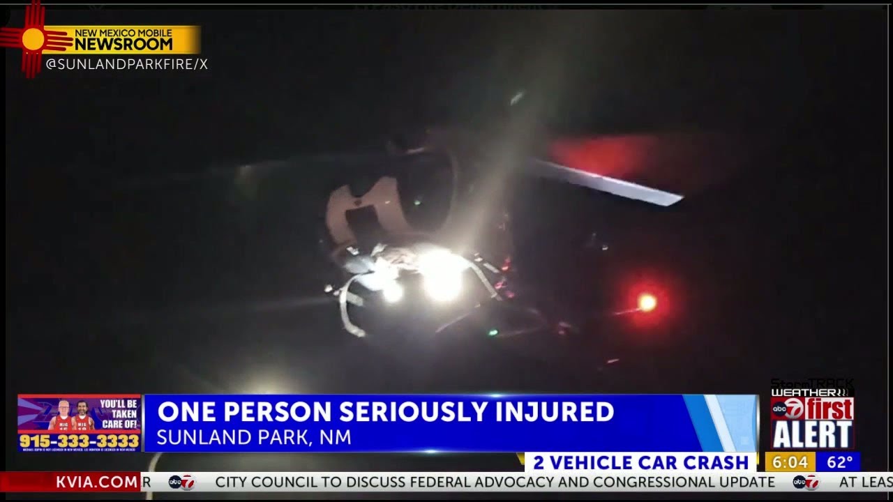 At least one person seriously injured in Sunland Park crash - YouTube