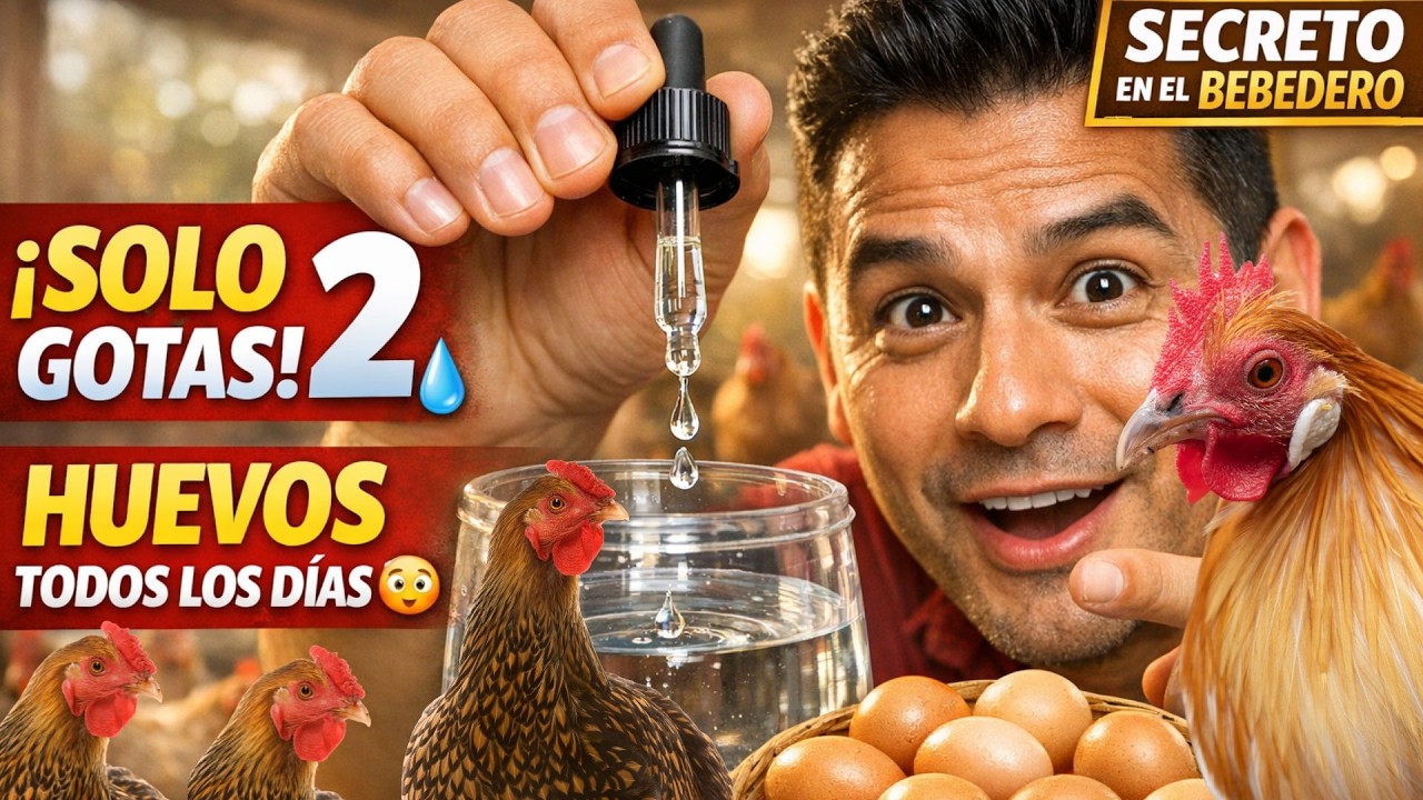 ¡Solo 2 gota en el bebedero DE TUS GALLINAS! El secreto para recoger huevos TODOS LOS DIAS