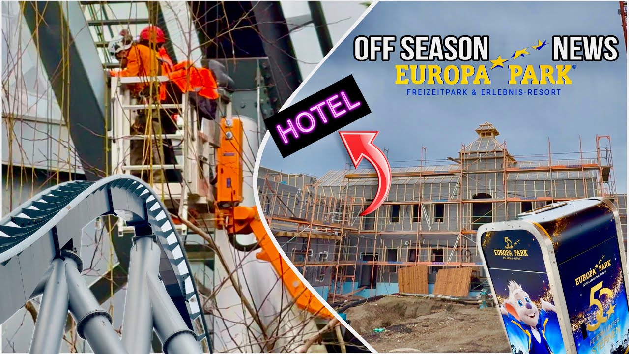 NEUES HOTEL Silver Lake City, WARTUNG an Achterbahnen und PARKHAUS | EUROPA-PARK Offseason NEWS!