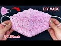 New Style Beautiful 3D Mask! Diy Breathable Face Mask Easy Pattern Sewing Tutorial |How to Lace Mask