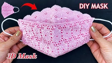 New Style Beautiful 3D Mask! Diy Breathable Face Mask Easy Pattern Sewing Tutorial |How to Lace Mask