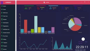 College Information System C# WinForms || Campus Management System SQL Sever || Modern Design UI/UX