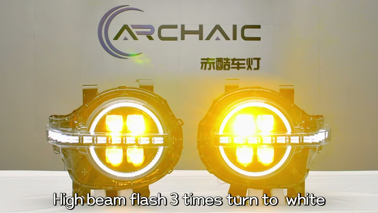 LED Projector Headlights for GWM Tank 300 | White / Yellow Lens | Archaic