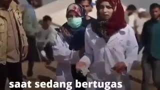 Sungguh tega dan kejamnya tentara israel memnembak seorang dokter yang sangat cantik itu