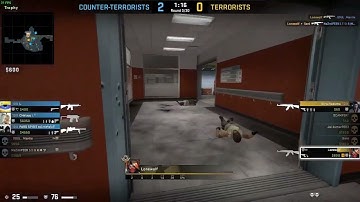 Ace in CSGO Competitive Nuke!!! 1v5 Clutch!!!