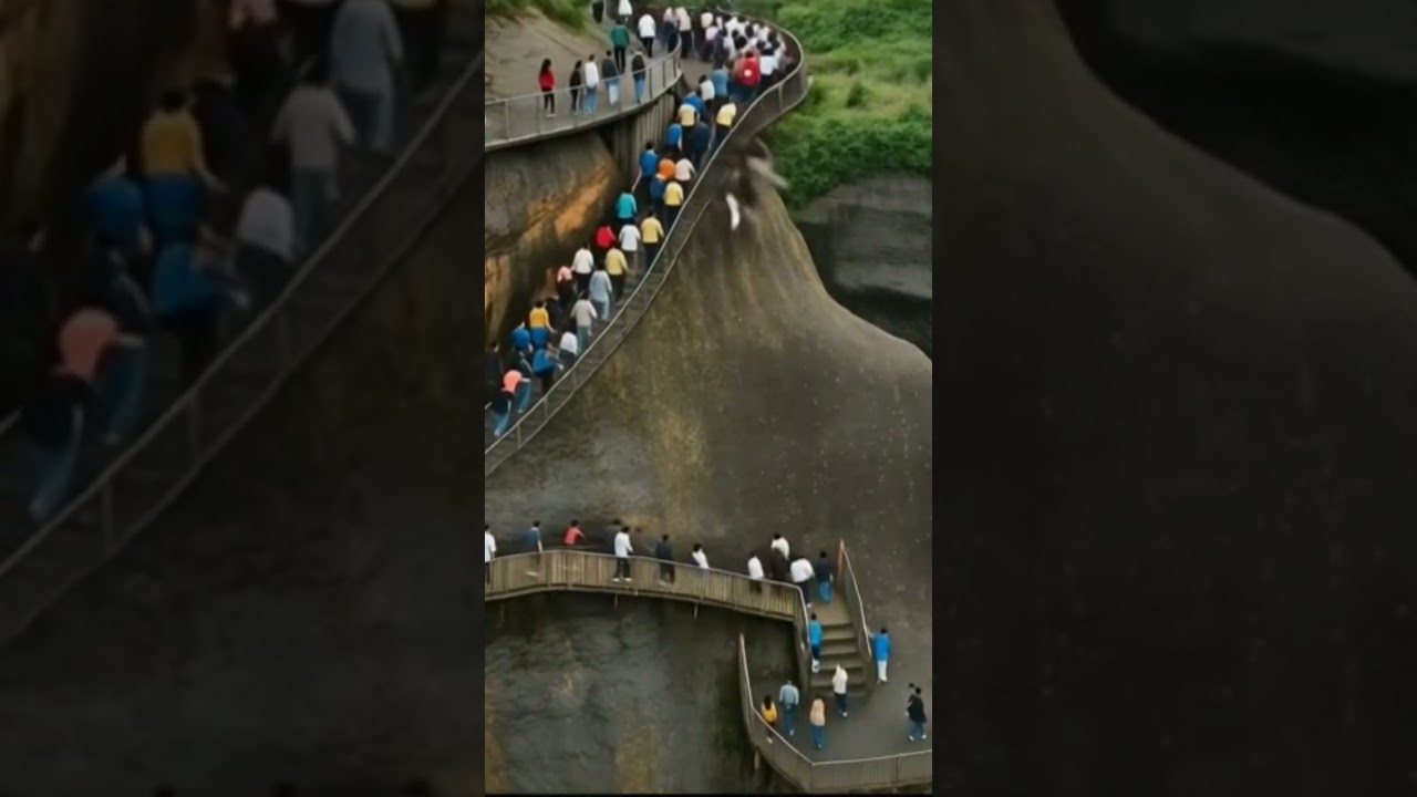 "The bridge suddenly collapsed! 😱 Some fell, others hung on for life! 💥 