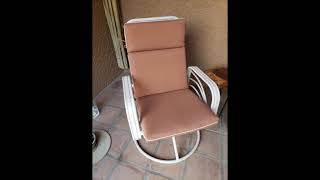 BOSSIMA Indoor Outdoor High Back Chair Cushions Replacement Patio Chair Seat Cushions Set of 2 Brick