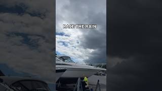 Ceramic before the rain shows up! #boating #boatlife #marina