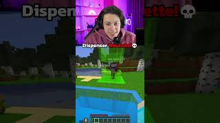 DISPENSER ROULETTE In Minecraft! #shorts #feed #minecraft