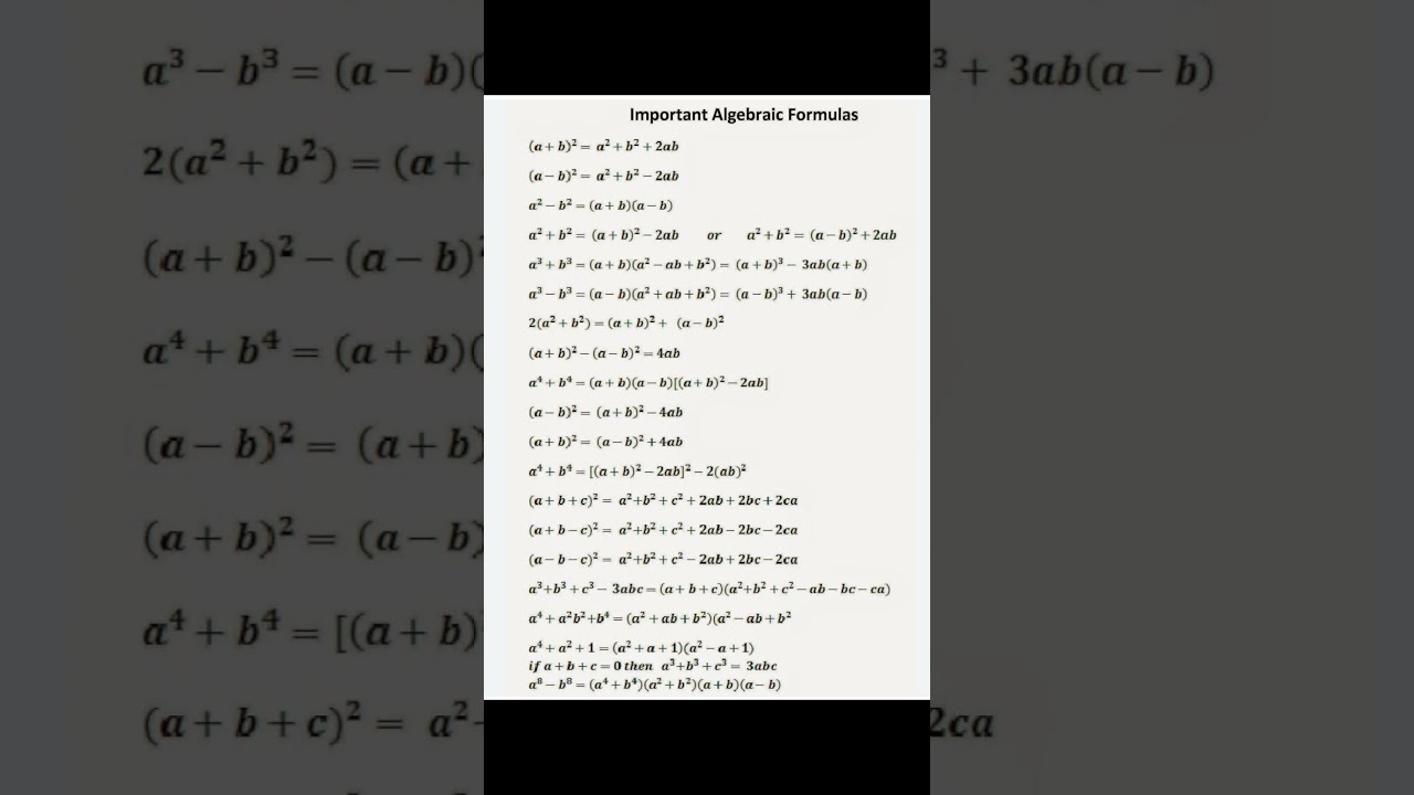 Important Formula For Competitive Exam ll Formula for all exam 