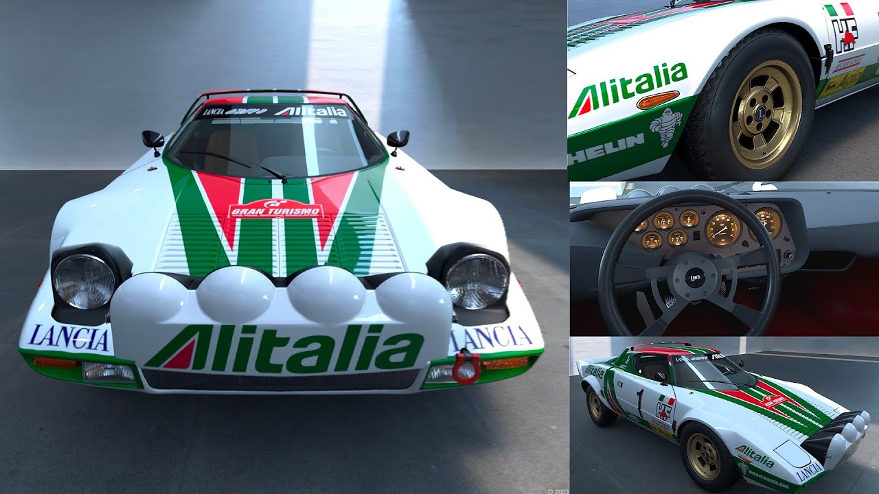 Lancia STRATOS 1973 (HF Gr.4 Rally Livery) Gran Turismo 7 VR Showroom ...
