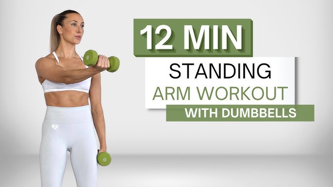 10 min STANDING ARM WORKOUT, With Dumbbells, Upper Body