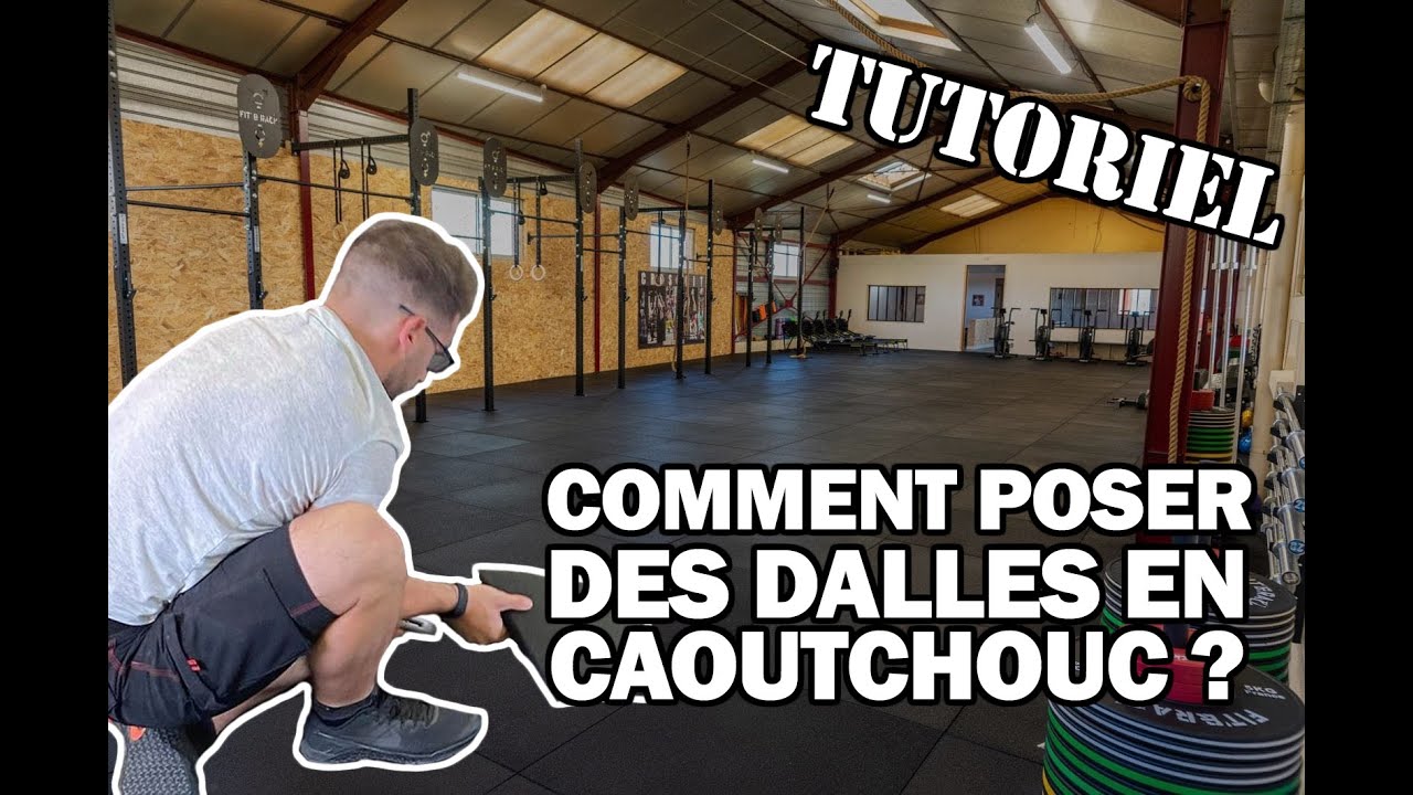 Comment poser des dalles en caoutchouc dans sa salle de sport ? 