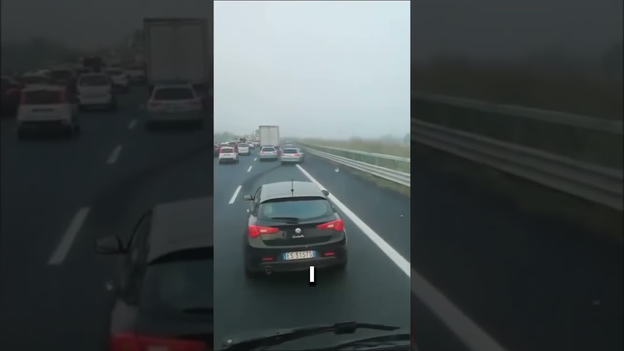 Driver Tries to Skip Traffic… Instantly Regrets It! 🚓😂