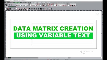 Data Matrix Creation Using Variable Text