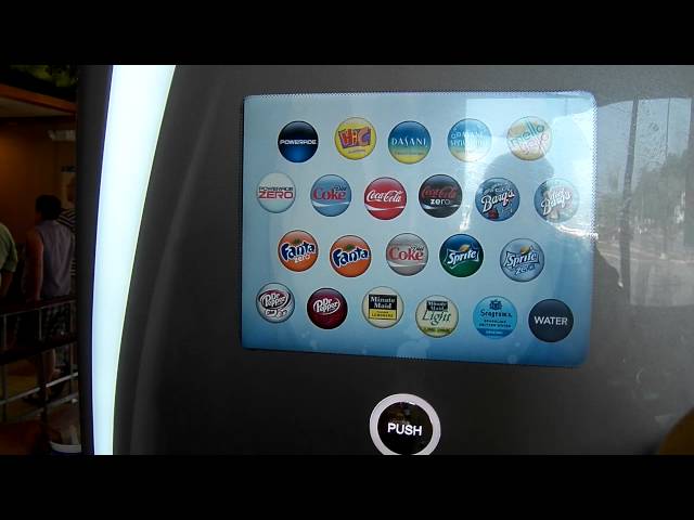 Touch Screen Coke Vending Machine Soda Snack Candy Dispenser Cashless SEE  VIDEO