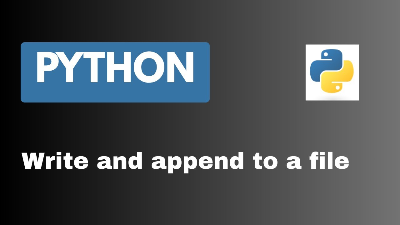 Write and append to text files using python