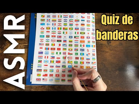 Prueba de banderas con curiosidades [ASMR español]