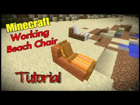 Minecraft Beach Chair Tutorial Youtube