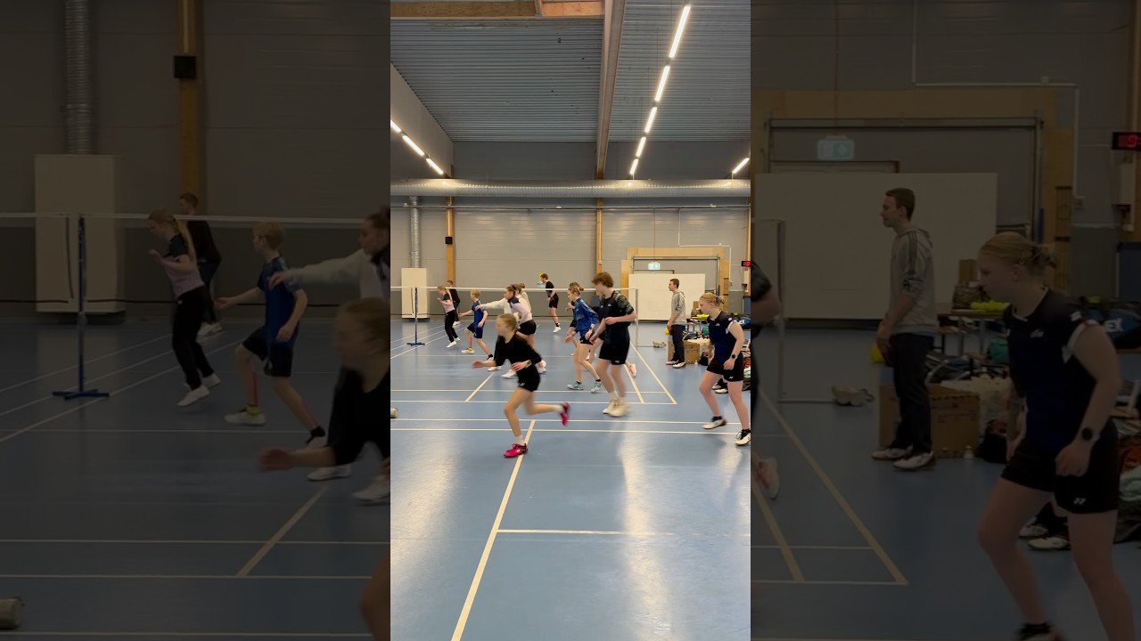 Badminton Camp Leg Work Training 