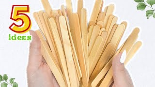 5 Best Popsicle Stick DIYs! See how Beautiful Things can be made from Ice Cream Sticks