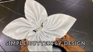 How to make a Simple Butterfly Design |DIY, Style and Fashion|