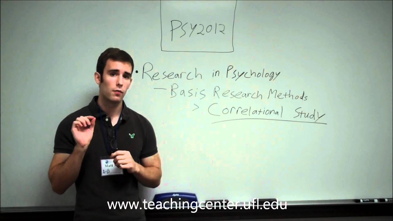 Correlational Study YouTube